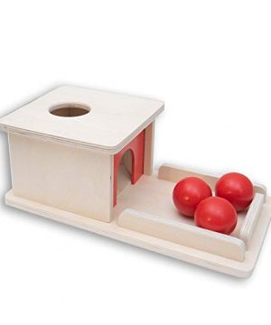 Box Wooden Toy Tray and Ball Drop