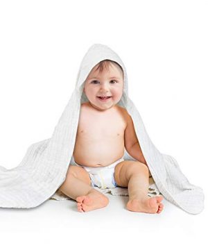 Baby Hooded Bath Towel: 100% Muslin Cotton Luxury for Your Little One