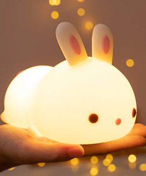 Cute Bunny Kids Night Light,Baby Easter Gifts Women