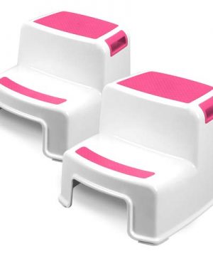 Two Step Kids Step Stools - 2 Pack, Pink - Child