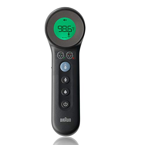 Braun No Touch 3-in-1 Thermometer, Touchless Thermometer for Adults