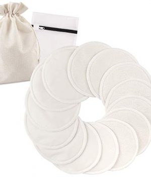 Washable Nursing Pads with Laundry Bag and Storage Bag