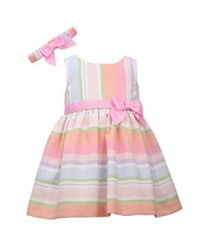 Bonnie Jean Baby Girl's Spring Easter Dress with Headband