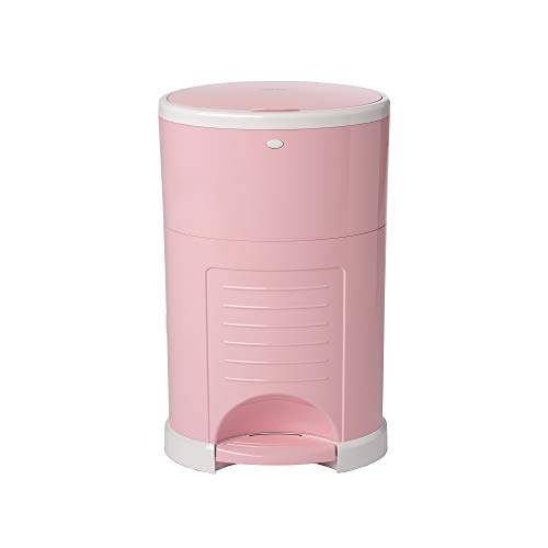 Dekor Plus Hands-Free Diaper Pail | Soft Pink | Easiest to Use