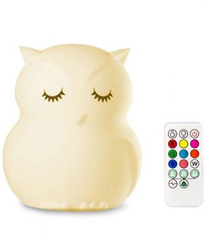 Mothermed Owl Night Light for Kids Baby Silcone