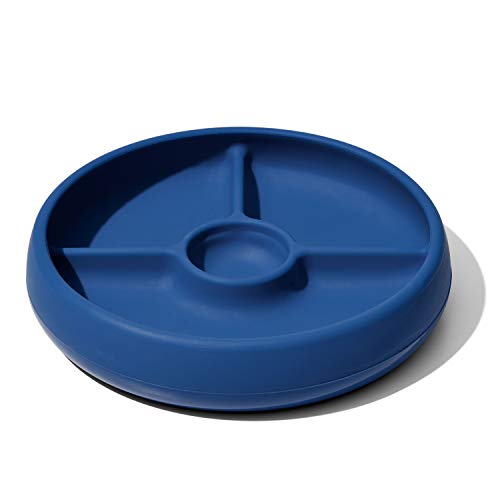 OXO Tot Silicone Divided Plate Navy