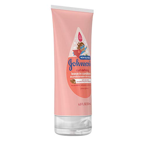 Johnson's Curl Defining Tear-Free Kids' Leave-In Conditioner with Shea Butter - Gentle 24-Hour Curls for Little Ones
