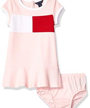 Tommy Hilfiger Baby Girls' Core Short Sleeve Logo Dress