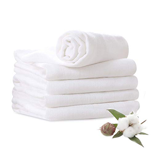 Muslin Burp Cloths 100% Cotton 6 Layers Large 10''x20'' Extra Soft