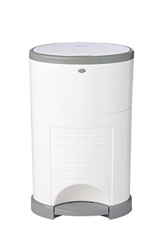 Dekor Classic Hands-Free Diaper Pail | White | Easiest to Use