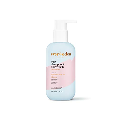 Evereden Baby Shampoo and Body Wash Clean and Unscented Baby Care
