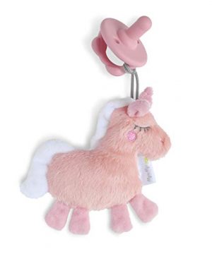 Unicorn and Coordinating Pink Silicone Pacifier