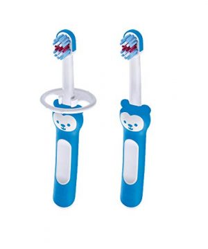 Baby Toothbrushes Brushy The Bear Character, Interactive App, for Boys 6+ Months
