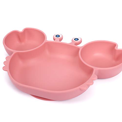 YIVEKO Baby Plates with Suction Divided