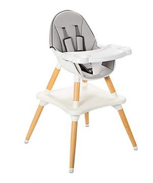 COEWSKE Baby Highchair Infant Wooden High Chair