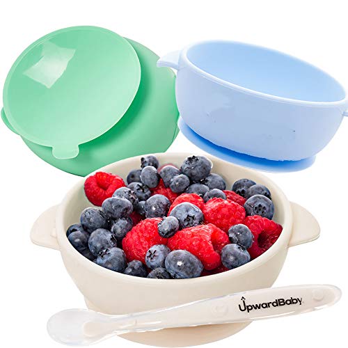 Baby Bowls with Guaranteed Suction - 4 Piece Silicone Set