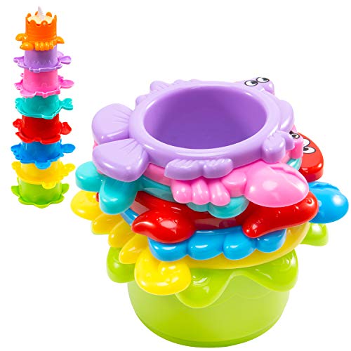 Stacking Cups for Toddlers with Quick Dry Organizer