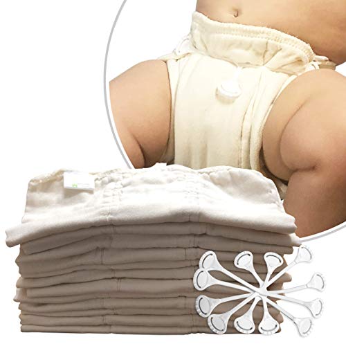 Naturally Nature Prefold Cloth Diapers (12 Pack)