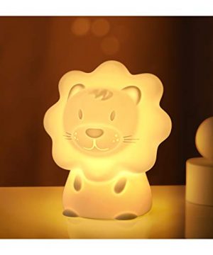 Cute Night Light for Kids – Paint Free Silicone Lion LED Nightlight