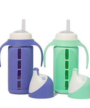 Set of 2 - Glass Sippy Cup for Toddlers - The Luca