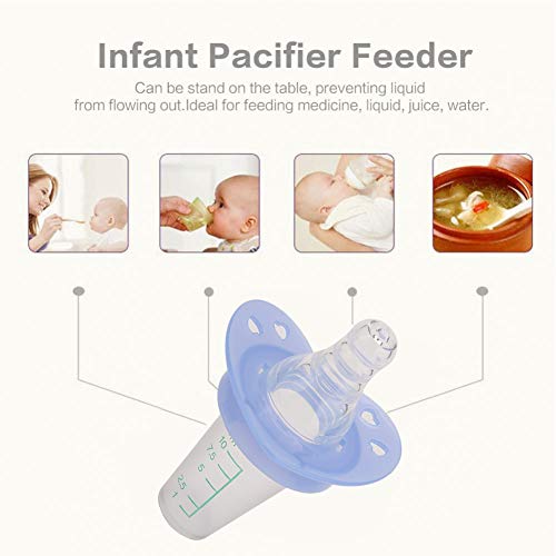 Silicone Simulation Pacifier Medicine Dispenser with Scale Anti Choking