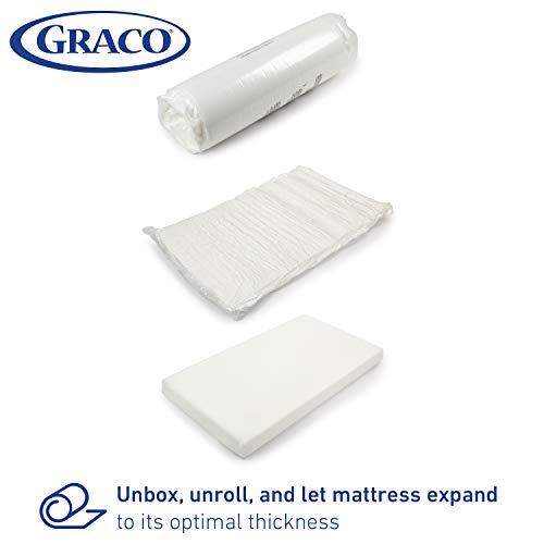 Graco Premium Foam Crib and Toddler Mattress, White
