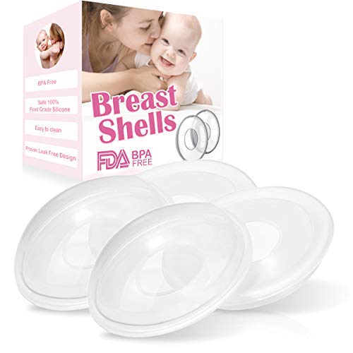 Breast Shells Milk Saver for Breastfeeding, 4 Pack BPA Free