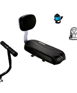 ZHOUWHJJ Bicycle Rear Seat Cushion Armrest Footrest Set