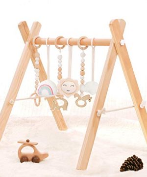 HAN-MM Wooden Baby Gym with 6 Wooden