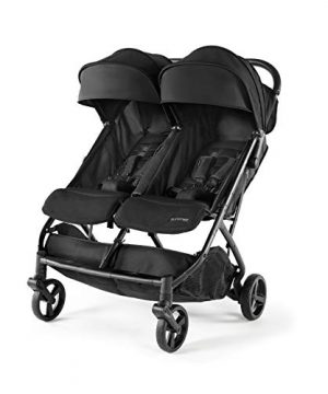 Summer 3Dpac CS+ Double Stroller, Black – Car Seat Compatible