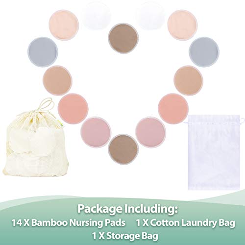 Bamboo Nursing Pads + Laundry Bag, Travel Storage Bag