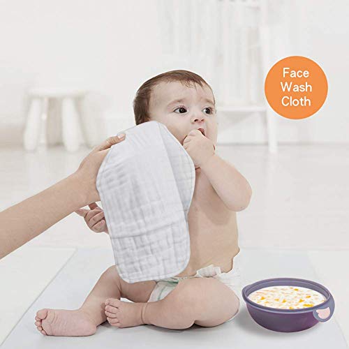 Baby Care with 5-Pack Soft and Absorbent Burp Cloths for Boys and Girls!
