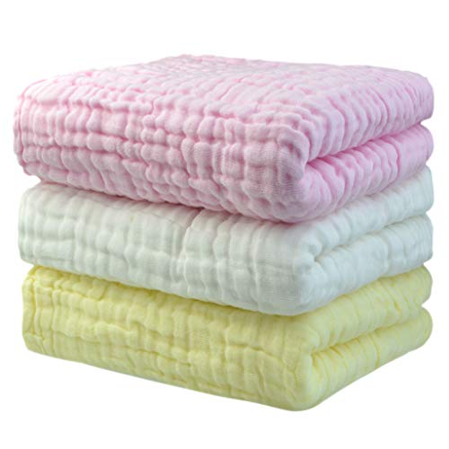 3PCS Newborn Baby Towel 6 Layers Soft Cotton