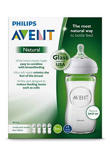 Clear Philips Avent Natural Glass Baby Bottle