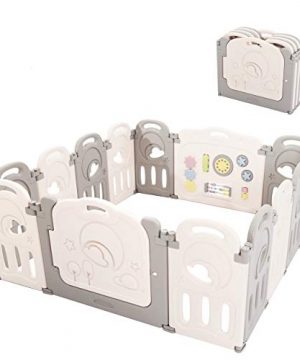Fortella Cloud Castle Foldable Playpen, Baby Safety Play Yard