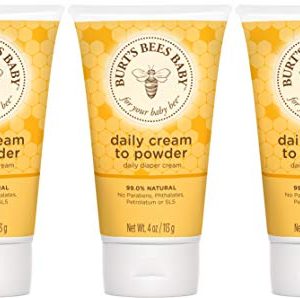 Burt's Bees Baby Daily Cream to Powder, Talc-Free Diaper Rash Cream