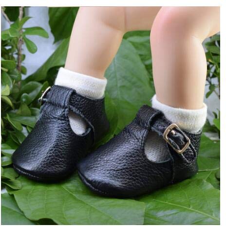 HONGTEYA Leather Leopard Baby Shoes
