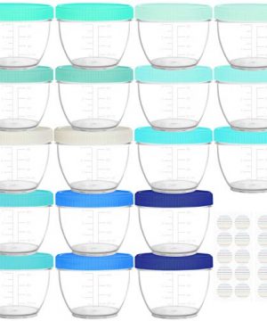 Youngever 18 Sets Baby Food Storage with Lids
