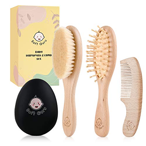 Soft Guru Baby Hair Brush and Comb Set