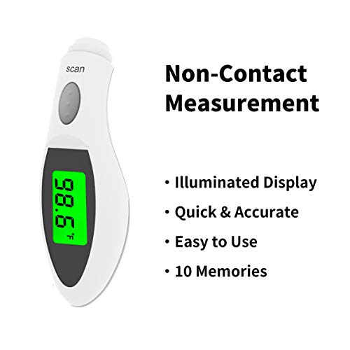JASUN Forehead Thermometer for Adults Kids Babies