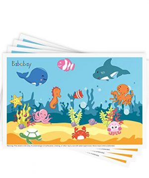 Disposable Stick-on Placemats 40 Pack for Baby