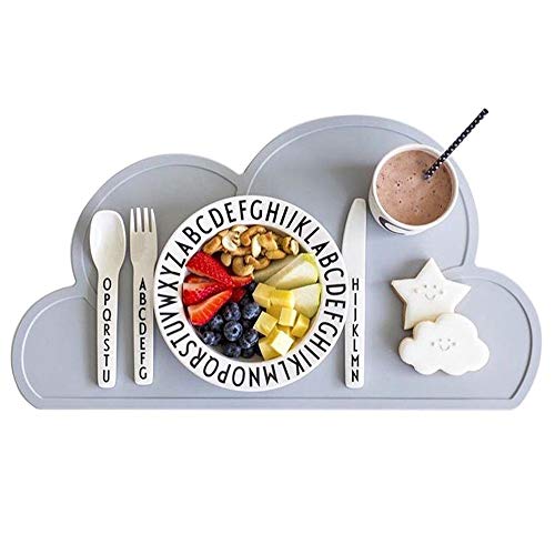 Kids Placemat - Eating On The Cloud, Silicone Placemat