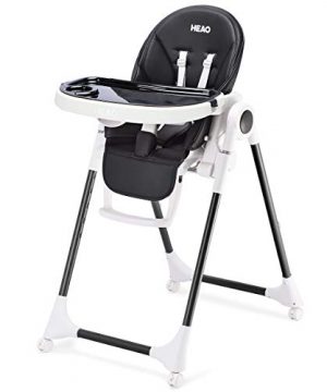 HEAO fold Baby High Chair 4 in 1 with Wheels