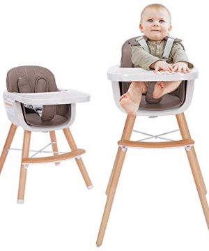 Mallify 3-in-1 Baby High Chair with Adjustable Legs