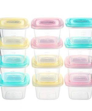 PandaEar Baby Food Snack Plastic Storage Container with Lids