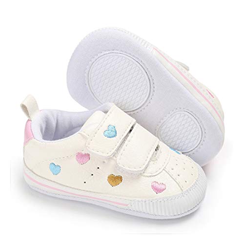Non-Slip Rubber Sole First Walker Sneakers for Infant and Toddler Boys and Girls (0-18 Months).