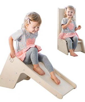 Tottlr Baby Slide - (Small) Wooden Toddler Slide