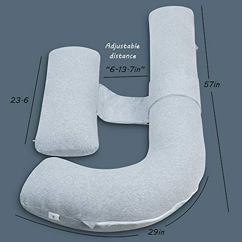 INSEN Pregnancy Pillow,Maternity Body Pillow with Pillow Cover