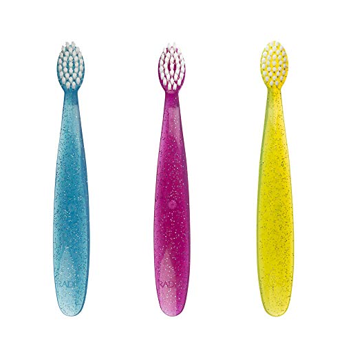 RADIUS Toothbrush Totz Brush Extra Soft Assorted Colors 3 Count