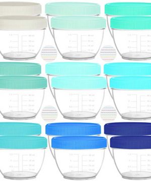 Youngever 18 Sets Baby Food Storage, 2 Ounce Baby Food Containers